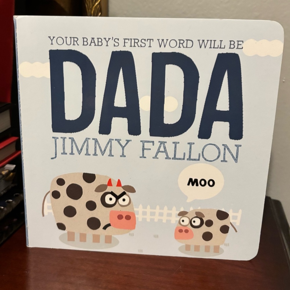 Your Baby's First Word Will Be DADA Book by Jimmy Fallon Fathers Day gift